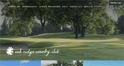 Desktop Screenshot of oakridgecountryclub.net
