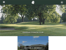 Tablet Screenshot of oakridgecountryclub.net